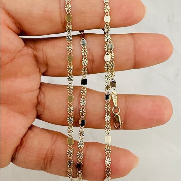 Stampd Gold and Silver Floral Necklace